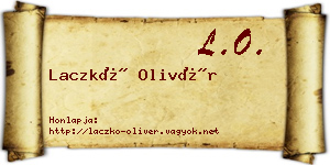 Laczkó Olivér névjegykártya